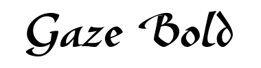 Schrift Gaze Bold