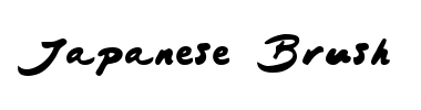 Schrift Japanese Brush