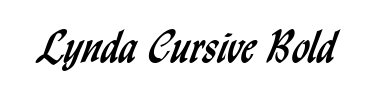 Schrift Lynda Cursive Bold