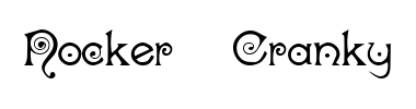 Schrift Nocker   Cranky