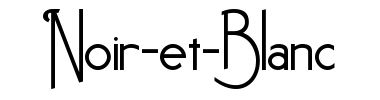 Schrift Noir-et-Blanc