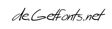 Schrift SF Scribbled Sans Italic