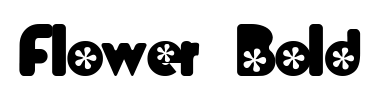 Schrift Flower  Bold