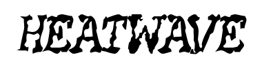 Schrift HEATWAVE