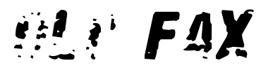 Schrift Old Fax