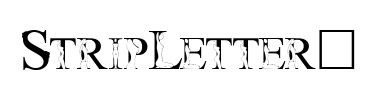 Schrift StripLetter1