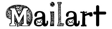 Schrift Mailart