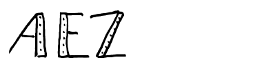 Schrift AEZdots