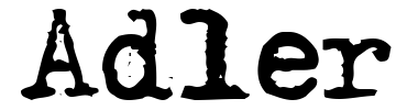 Schrift Adler