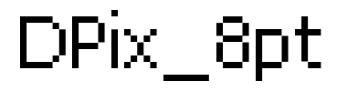 Schrift DPix_8pt