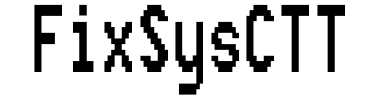 Schrift FixSysCTT