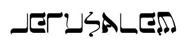 Schrift Jerusalem