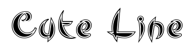 Schrift Cute Line