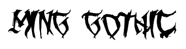 Schrift Ming Gothic