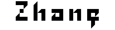 Schrift Zhang
