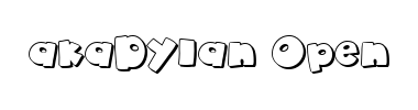 Schrift akaDylan Open
