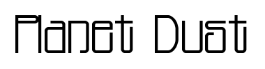 Schrift Planet Dust