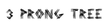 Schrift 3 Prong Tree