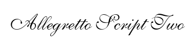 Schrift Allegretto Script Two