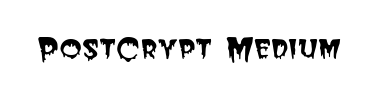 Schrift PostCrypt Medium