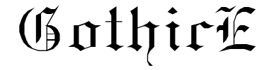 Schrift GothicE