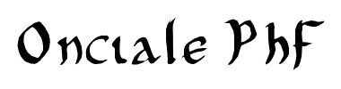 Schrift Onciale PhF