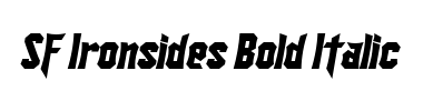 Schrift SF Ironsides Bold Italic
