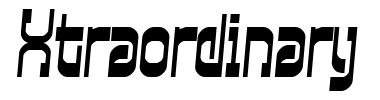 Schrift Xtraordinary