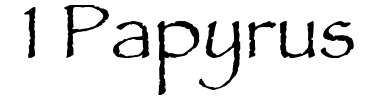 Schrift 1 Papyrus
