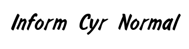 Schrift Inform Cyr Normal