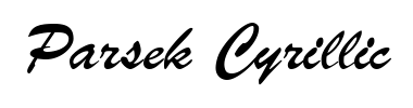 Schrift Parsek Cyrillic