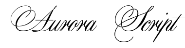 Schrift Aurora Script