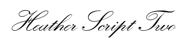 Schrift Heather Script Two