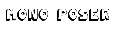 Schrift Mono2poser