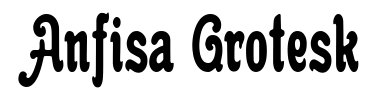 Schrift Anfisa Grotesk