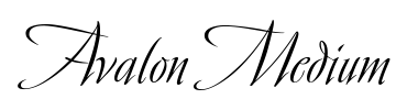 Schrift Avalon Medium