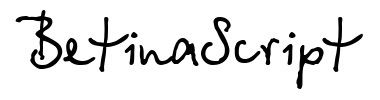 Schrift BetinaScript