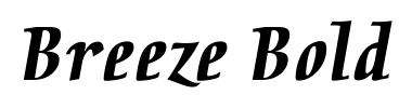 Schrift Breeze Bold