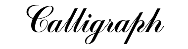Schrift Calligraph