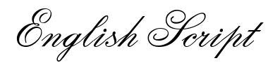 Schrift English Script