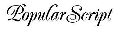 Schrift PopularScript