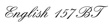 Schrift English 157 BT