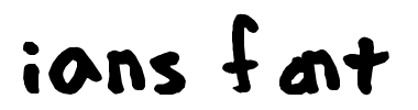 Schrift ians font