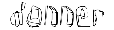 Schrift Donner