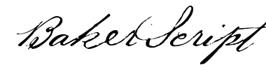 Schrift BakerScript