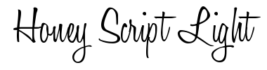 Schrift Honey Script Light
