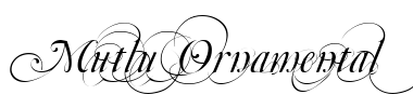 Schrift Mutlu  Ornamental