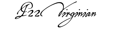 Schrift P22Virginian
