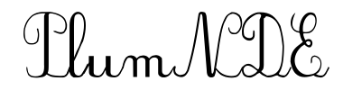 Schrift PlumNDE