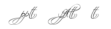 Schrift Scriptina - Alternates